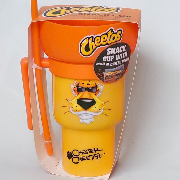 LARGE Cheetos Snack Cup + Drink Cup Gift Set BNIP Chester Cheetah - Picture 1 of 7